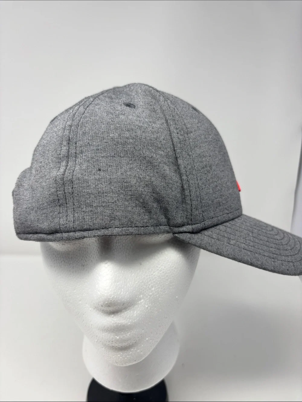 Jordan Heather Grey Hat with Red Jumpman
